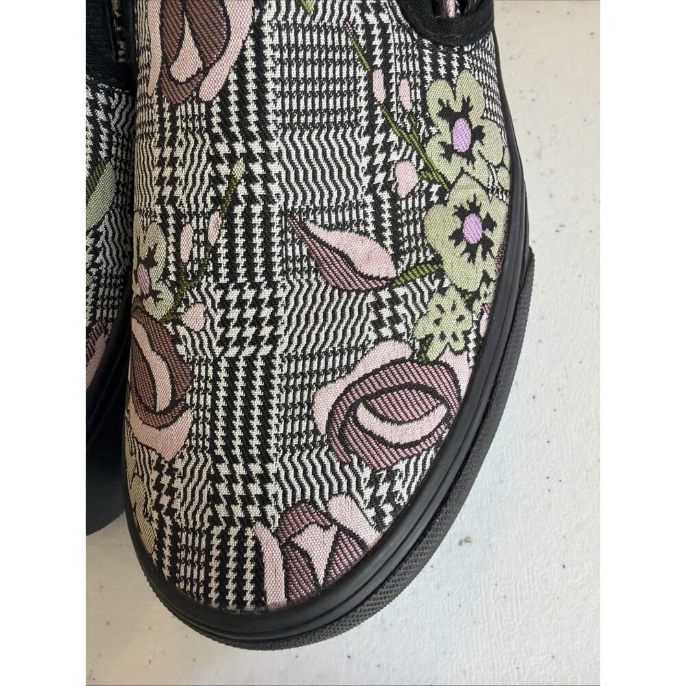 Vans platform Classic Slip On Stackform Tapestry Floral Shoes Women’s 7.5 plaid - Picture 2 of 8